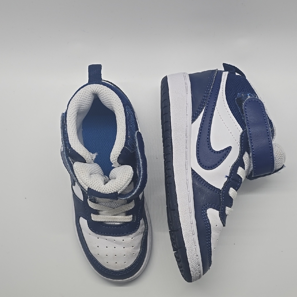 Kids Blue and White Nike Sneakers